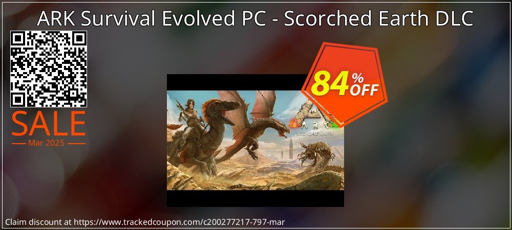 ARK Survival Evolved PC - Scorched Earth DLC coupon on April Fools Day discounts