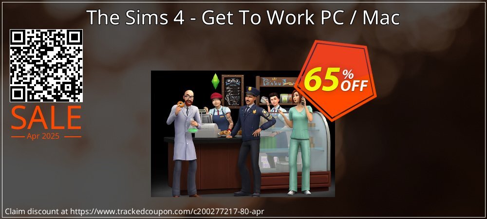 The Sims 4 - Get To Work PC / Mac coupon on National Walking Day offer