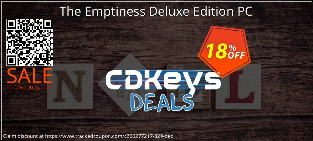 The Emptiness Deluxe Edition PC coupon on National Smile Day offering sales