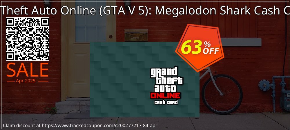 Grand Theft Auto Online - GTA V 5 : Megalodon Shark Cash Card PC coupon on Tell a Lie Day super sale