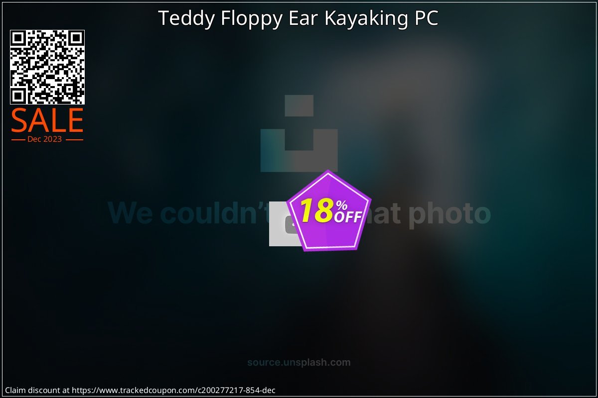 Teddy Floppy Ear Kayaking PC coupon on National Smile Day discount