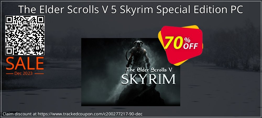 The Elder Scrolls V 5 Skyrim Special Edition PC coupon on World Backup Day offer