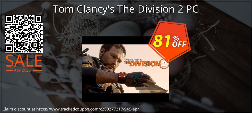 Tom Clancy's The Division 2 PC coupon on National Walking Day discount