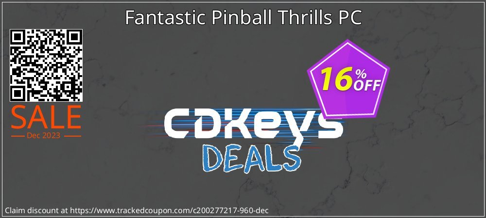 Fantastic Pinball Thrills PC coupon on National Walking Day sales