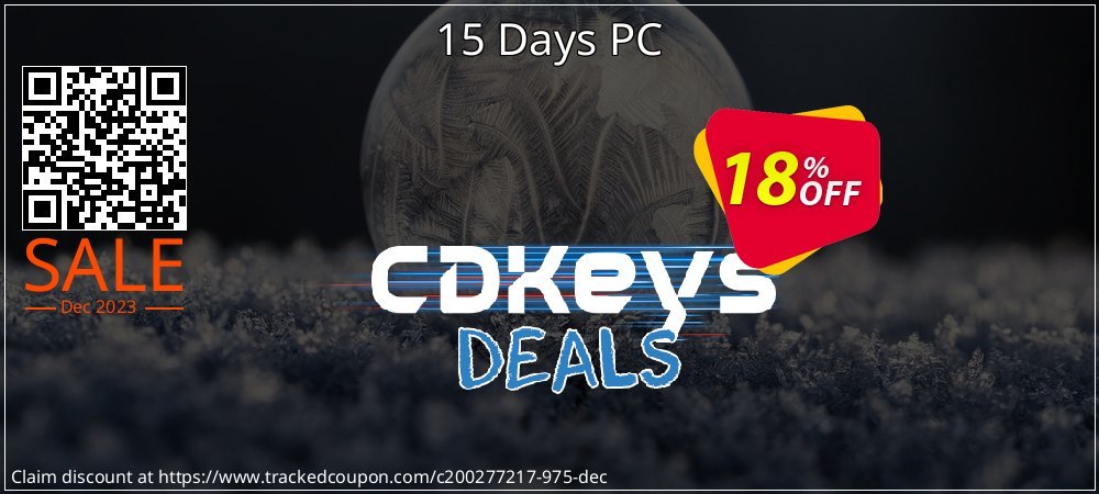 15 Days PC coupon on National Walking Day super sale