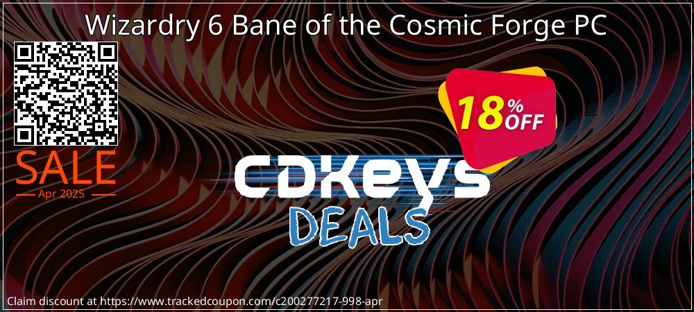 Wizardry 6 Bane of the Cosmic Forge PC coupon on Virtual Vacation Day deals