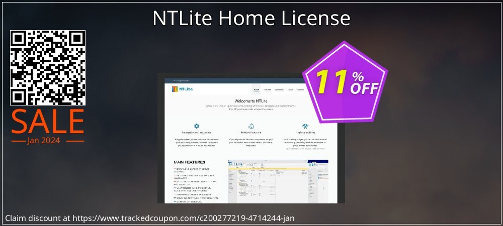 NTLite Home License coupon on Tell a Lie Day offering discount
