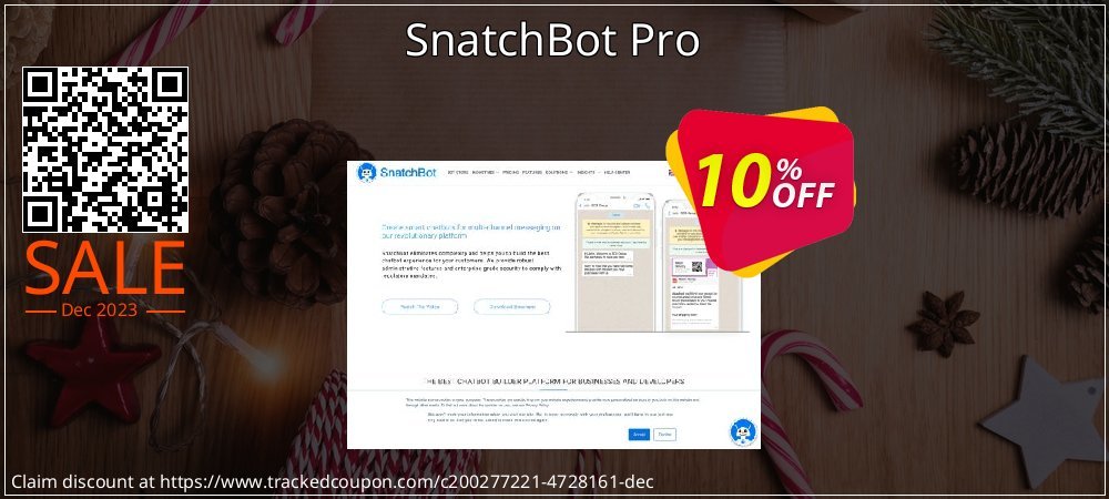 SnatchBot Pro coupon on World Party Day sales