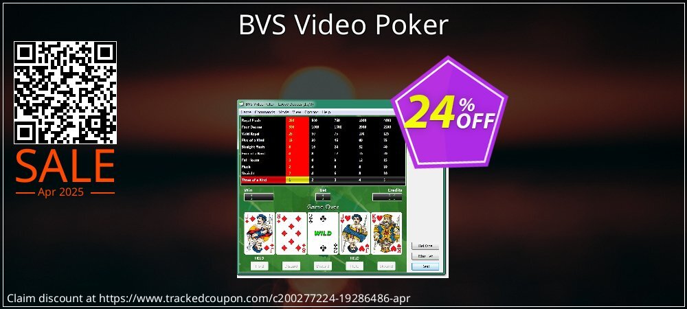 BVS Video Poker coupon on World Party Day sales