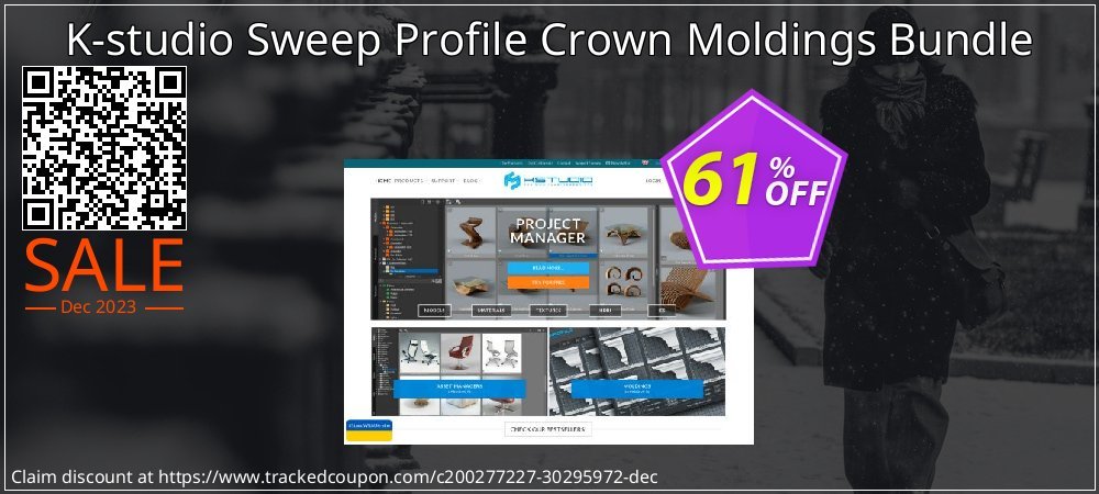 K-studio Sweep Profile Crown Moldings Bundle coupon on April Fools' Day offering sales