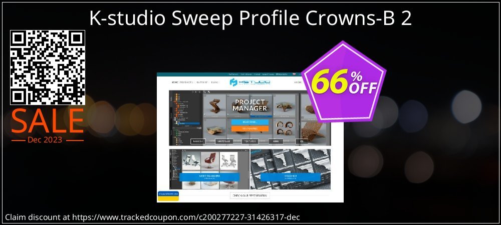 K-studio Sweep Profile Crowns-B 2 coupon on April Fools' Day offering discount