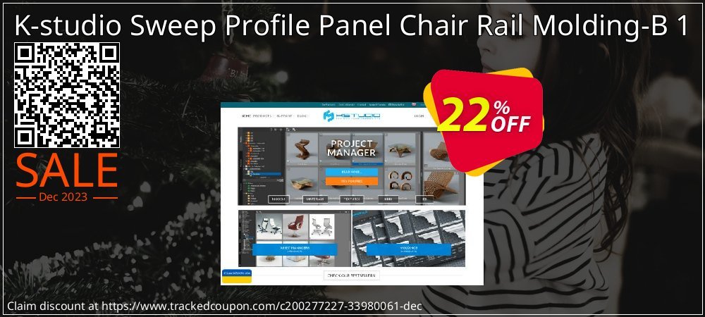 K-studio Sweep Profile Panel Chair Rail Molding-B 1 coupon on World Party Day discounts