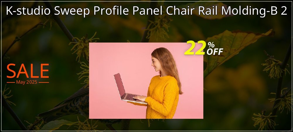 K-studio Sweep Profile Panel Chair Rail Molding-B 2 coupon on National Memo Day discount