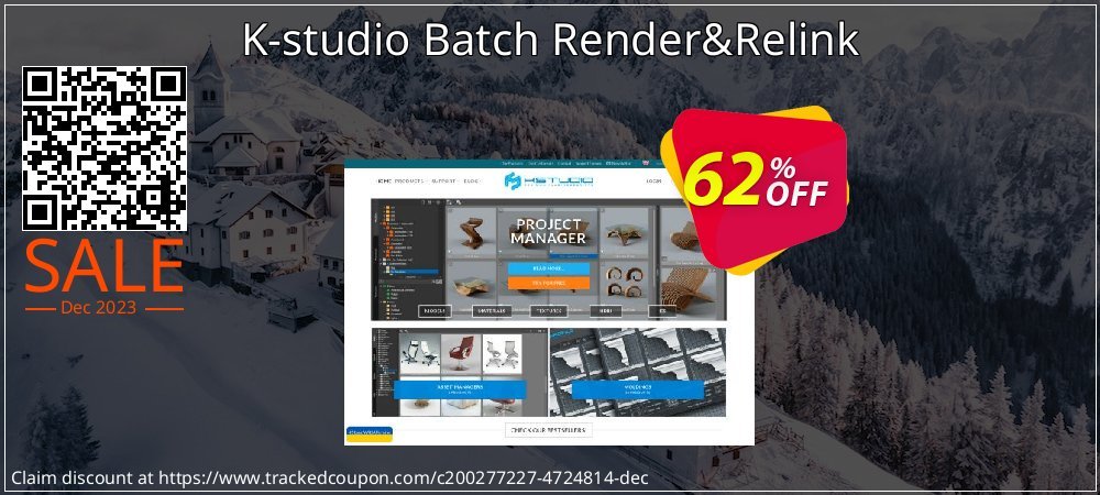 K-studio Batch Render&Relink coupon on Summer sales