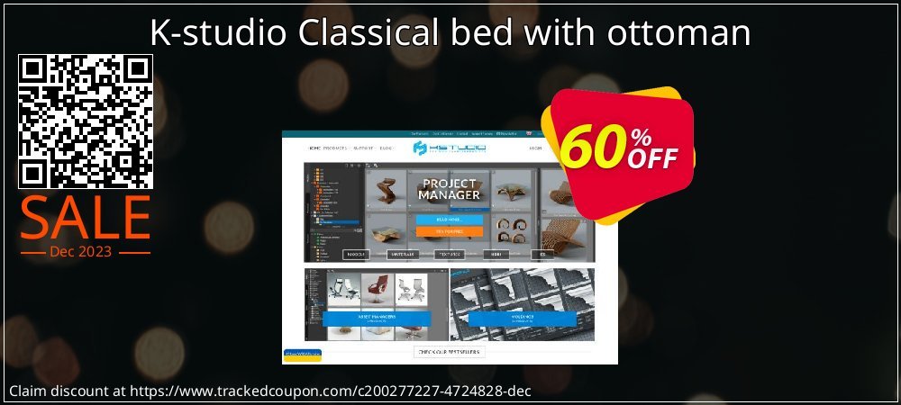 K-studio Classical bed with ottoman coupon on National Pizza Party Day offering discount