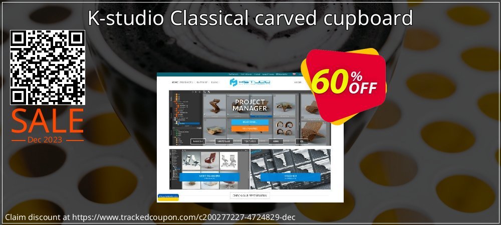 Get 60% OFF K-studio Classical carved cupboard offering sales
