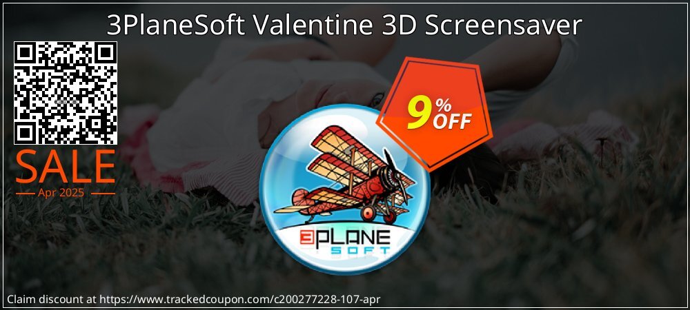 3PlaneSoft Valentine 3D Screensaver coupon on April Fools' Day offering discount