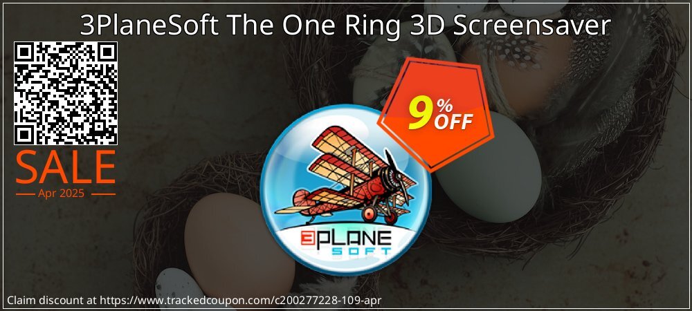 3PlaneSoft The One Ring 3D Screensaver coupon on April Fools' Day offering sales