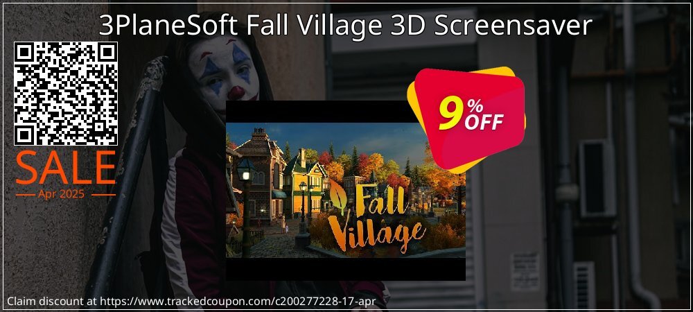 3PlaneSoft Fall Village 3D Screensaver coupon on Working Day offering sales