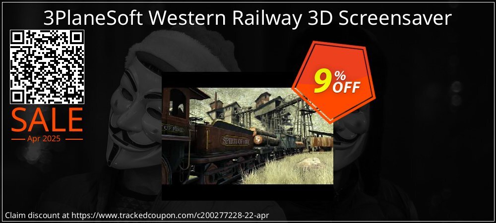 3PlaneSoft Western Railway 3D Screensaver coupon on April Fools' Day sales