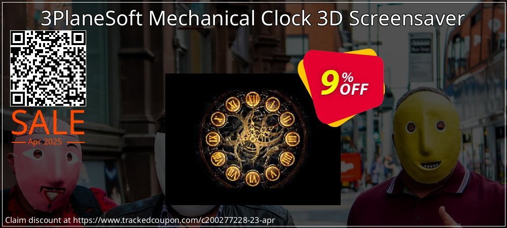 3PlaneSoft Mechanical Clock 3D Screensaver coupon on Easter Day deals