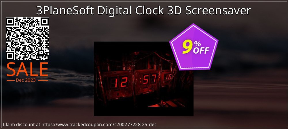 3PlaneSoft Digital Clock 3D Screensaver coupon on National Walking Day discount