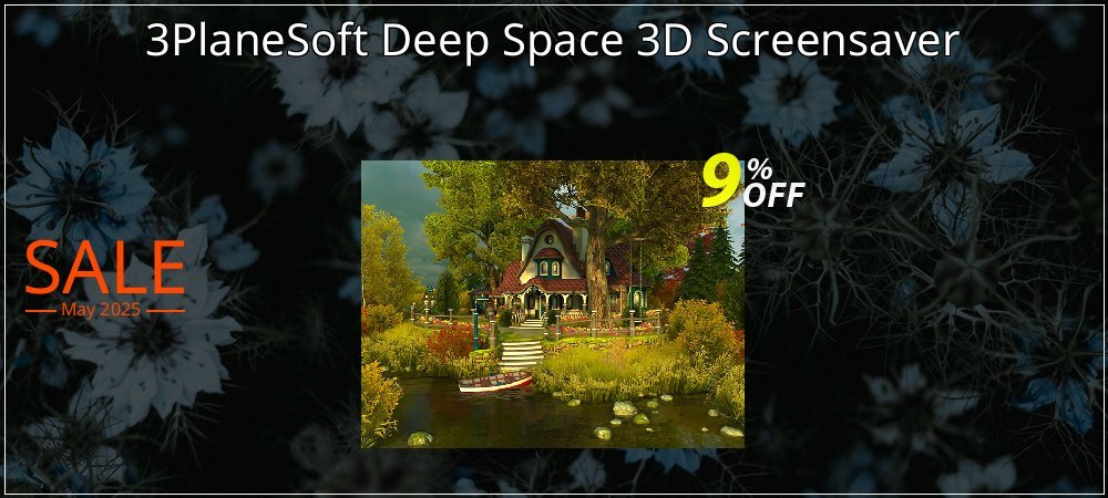 3PlaneSoft Deep Space 3D Screensaver coupon on April Fools' Day offering sales