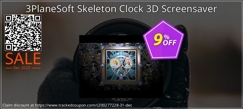 3PlaneSoft Skeleton Clock 3D Screensaver coupon on World Party Day sales