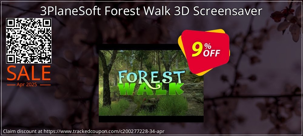 3PlaneSoft Forest Walk 3D Screensaver coupon on April Fools' Day offer