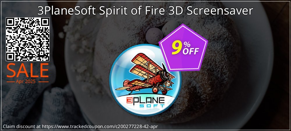 3PlaneSoft Spirit of Fire 3D Screensaver coupon on April Fools' Day offer