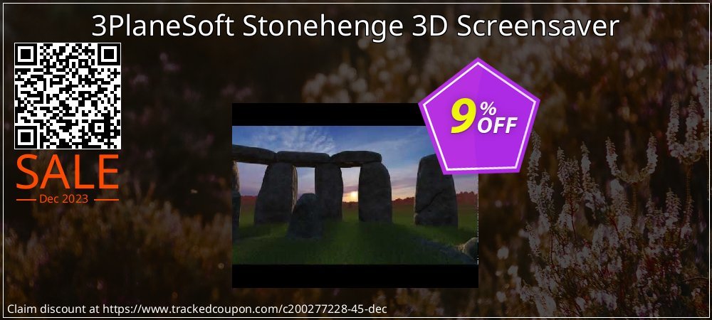 3PlaneSoft Stonehenge 3D Screensaver coupon on National Walking Day offering sales