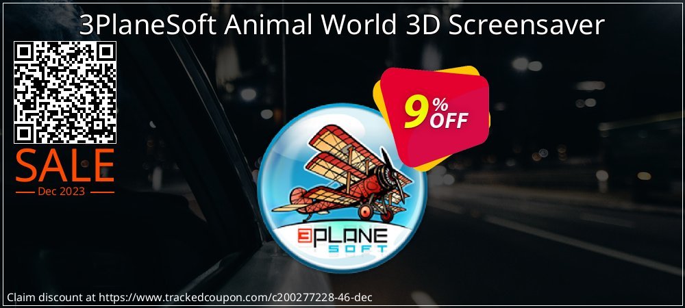 Get 5% OFF 3PlaneSoft Animal World 3D Screensaver offer