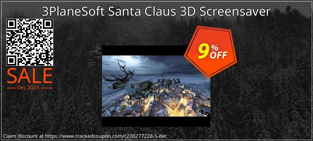 Get 5% OFF 3PlaneSoft Santa Claus 3D Screensaver offering sales