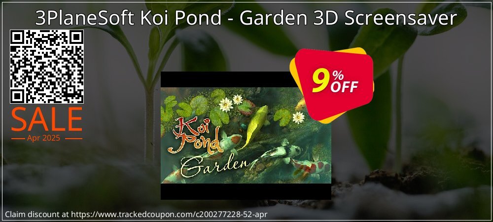 3PlaneSoft Koi Pond - Garden 3D Screensaver coupon on Working Day offering discount
