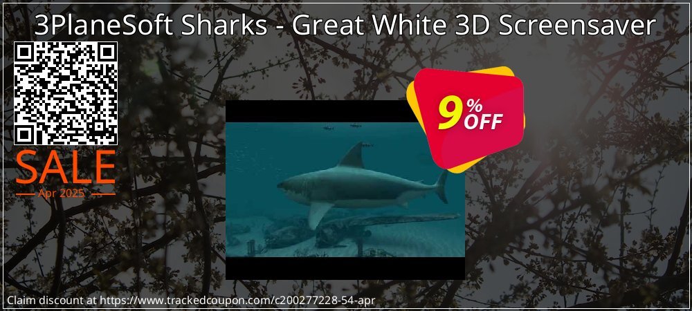 3PlaneSoft Sharks - Great White 3D Screensaver coupon on Tell a Lie Day offering sales