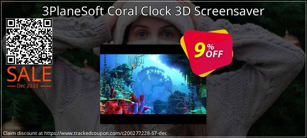 3PlaneSoft Coral Clock 3D Screensaver coupon on April Fools' Day promotions