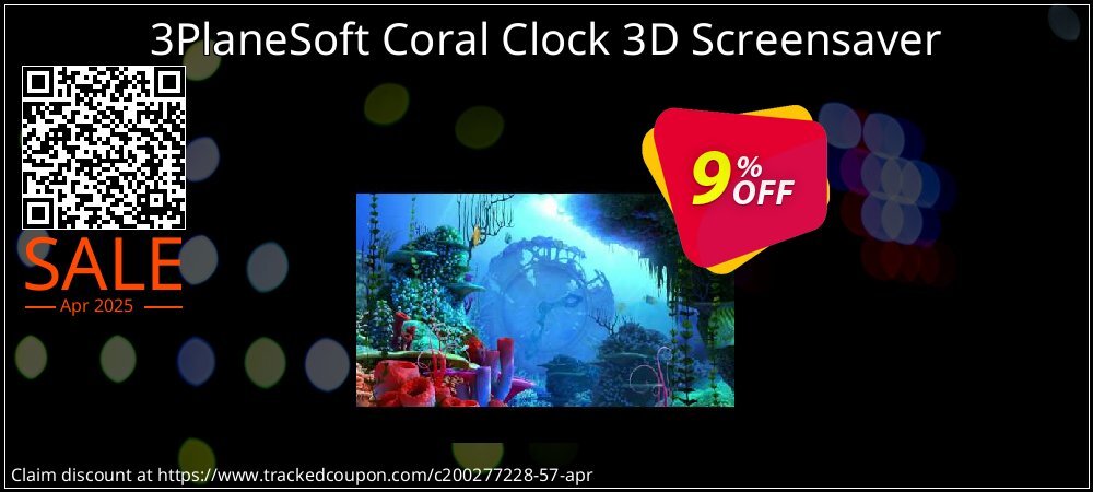 3PlaneSoft Coral Clock 3D Screensaver coupon on April Fools' Day promotions