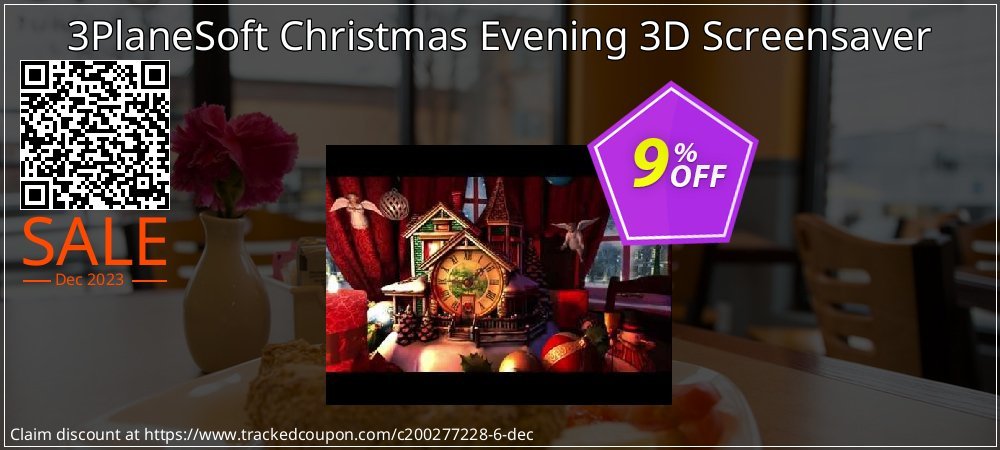 3PlaneSoft Christmas Evening 3D Screensaver coupon on World Party Day offer