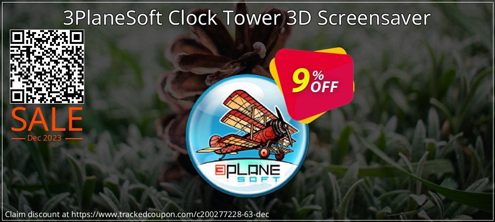 3PlaneSoft Clock Tower 3D Screensaver coupon on Virtual Vacation Day offering discount