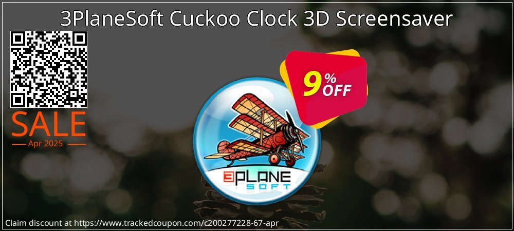 3PlaneSoft Cuckoo Clock 3D Screensaver coupon on Working Day deals