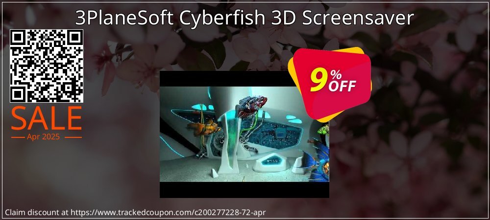 3PlaneSoft Cyberfish 3D Screensaver coupon on April Fools Day offering discount