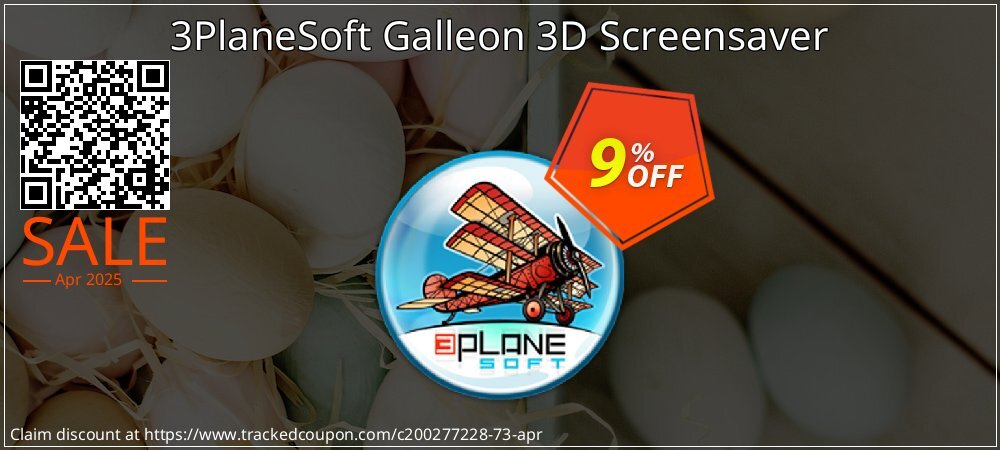 3PlaneSoft Galleon 3D Screensaver coupon on Easter Day super sale