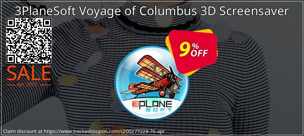 3PlaneSoft Voyage of Columbus 3D Screensaver coupon on Palm Sunday promotions