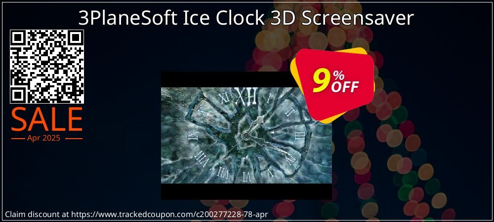 3PlaneSoft Ice Clock 3D Screensaver coupon on Easter Day offer