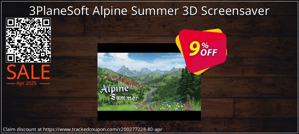 3PlaneSoft Alpine Summer 3D Screensaver coupon on National Walking Day offering discount