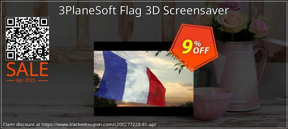 3PlaneSoft Flag 3D Screensaver coupon on World Party Day offering sales