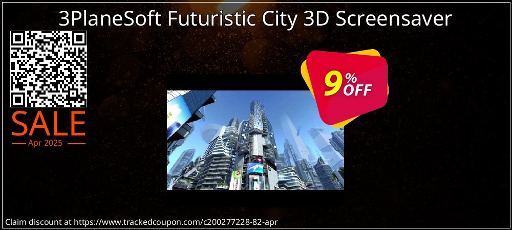 3PlaneSoft Futuristic City 3D Screensaver coupon on April Fools Day offering sales