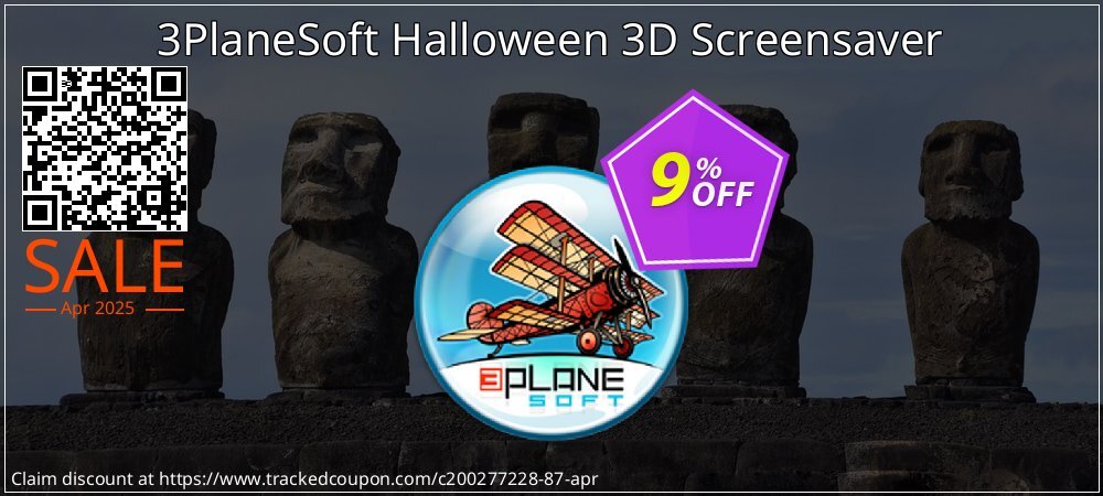 3PlaneSoft Halloween 3D Screensaver coupon on April Fools' Day offer