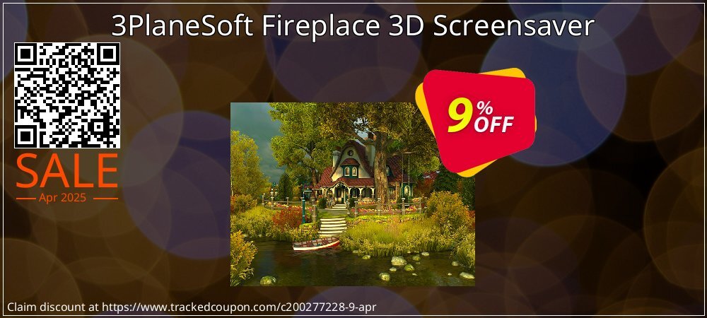 3PlaneSoft Fireplace 3D Screensaver coupon on April Fools' Day offering discount