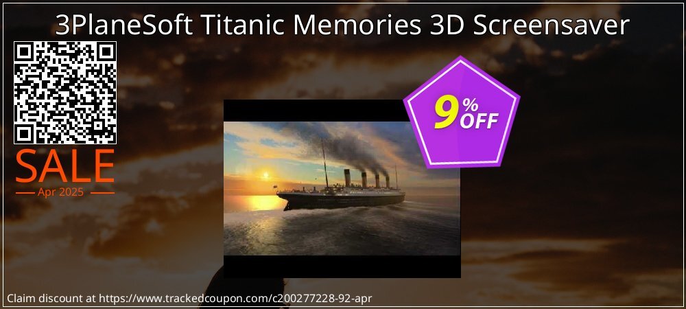 3PlaneSoft Titanic Memories 3D Screensaver coupon on Working Day promotions